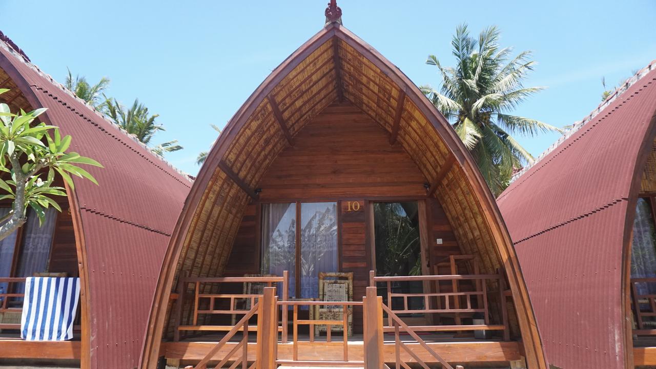 Island Beach Bungalow Gili Trawangan Bagian luar foto