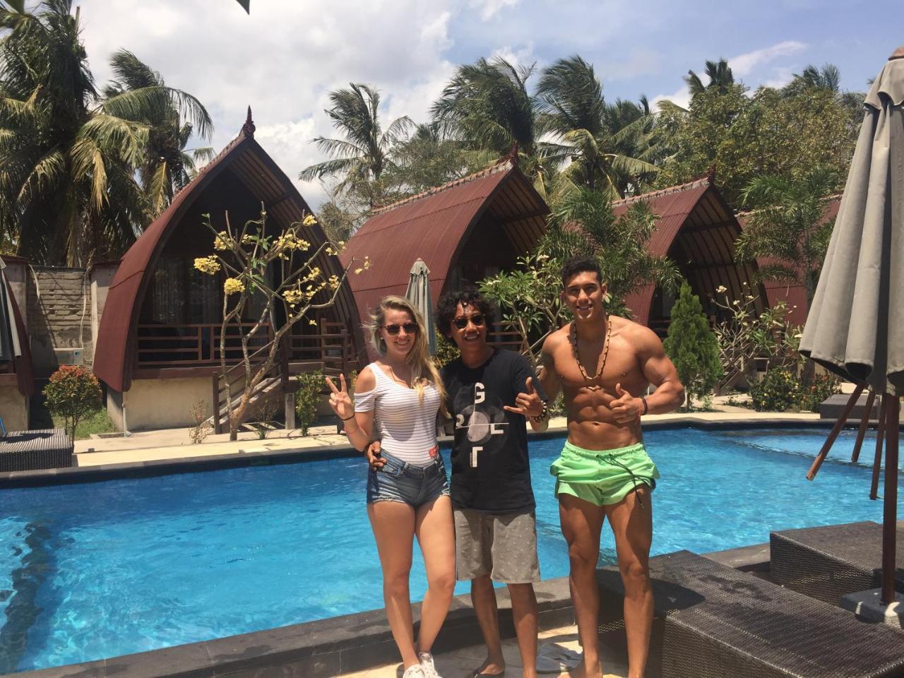 Island Beach Bungalow Gili Trawangan Bagian luar foto