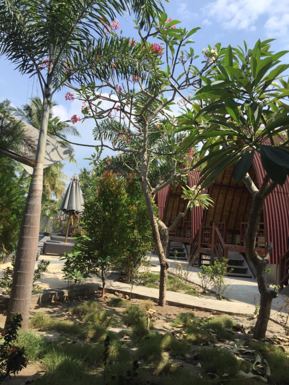 Island Beach Bungalow Gili Trawangan Bagian luar foto