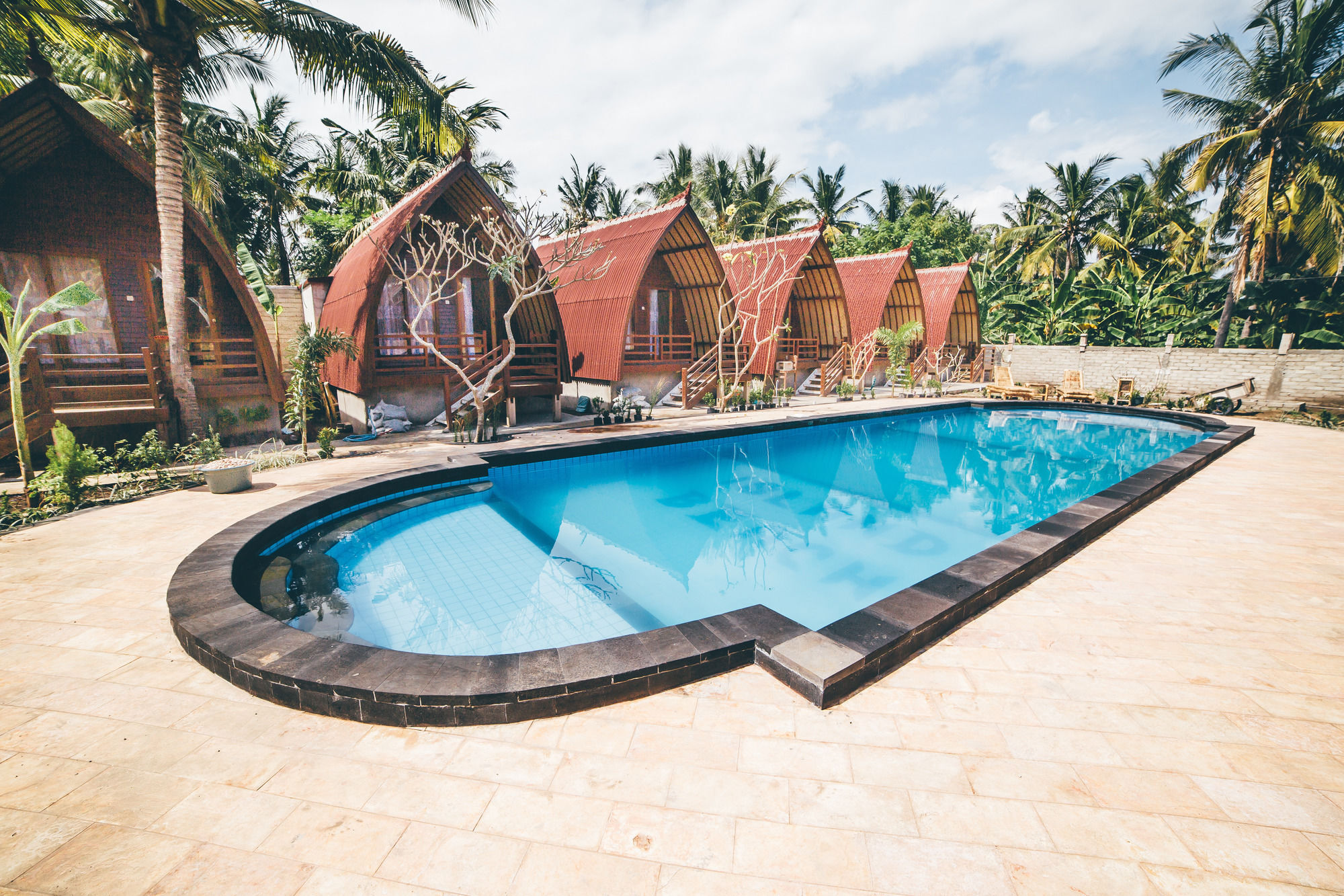 Island Beach Bungalow Gili Trawangan Bagian luar foto